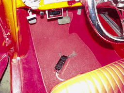 Red 64 impala air ride interior dakota digital display chrome switch box